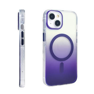 Apple iPhone 14 Case M-safe Charging Feature Transparent Color Transition Zore Toros Cover - 16