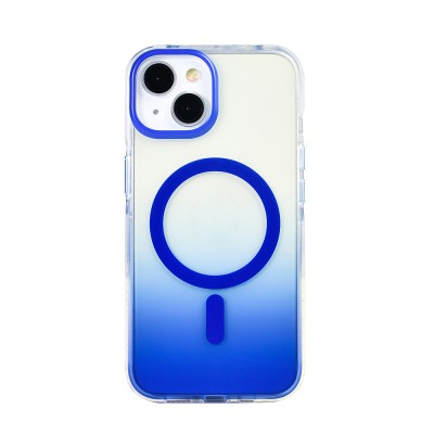 Apple iPhone 14 Case M-safe Charging Feature Transparent Color Transition Zore Toros Cover - 3