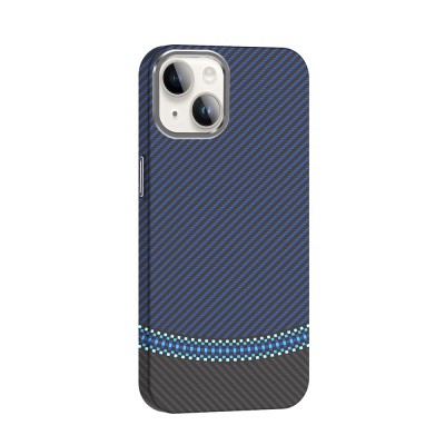 Apple iPhone 14 Case Magsafe Charging Feature Carbon Fiber Look Zore Gros Cover - 13