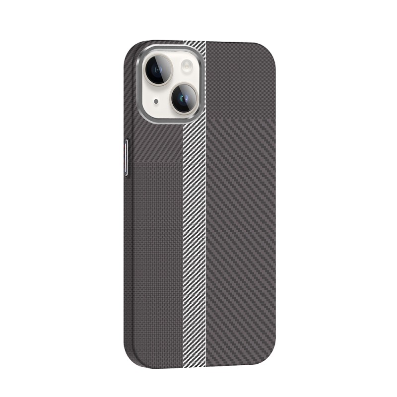 Apple iPhone 14 Case Magsafe Charging Feature Carbon Fiber Look Zore Gros Cover - 18