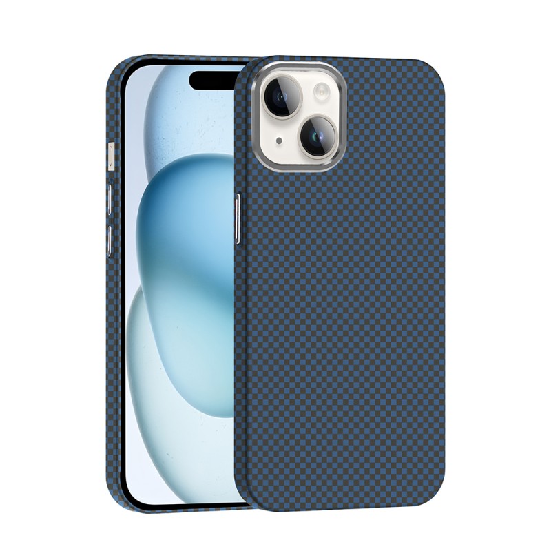 Apple iPhone 14 Case Magsafe Charging Feature Carbon Fiber Look Zore Gros Cover - 6