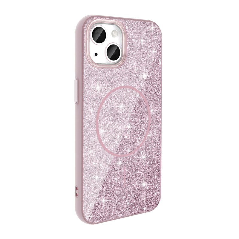 Apple iPhone 14 Case Magsafe Shining Glitter Zore Okso Cover with Charging Feature - 4