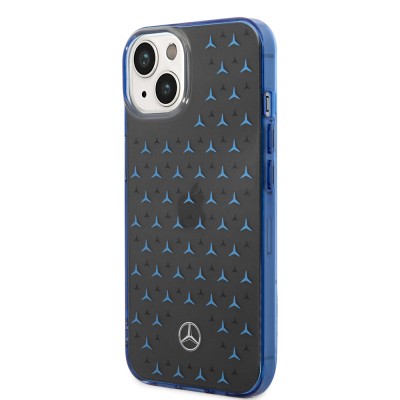 Apple iPhone 14 Case Mercedes Benz Dual Layer Star Pattern Design Cover - 4