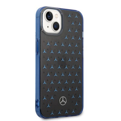 Apple iPhone 14 Case Mercedes Benz Dual Layer Star Pattern Design Cover - 6