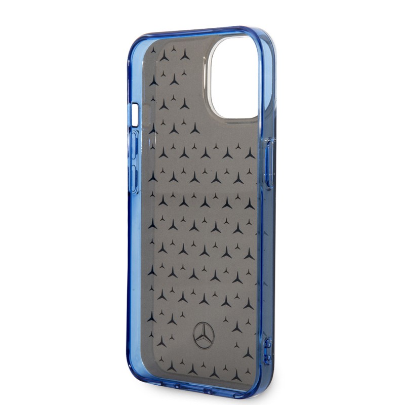 Apple iPhone 14 Case Mercedes Benz Dual Layer Star Pattern Design Cover - 9