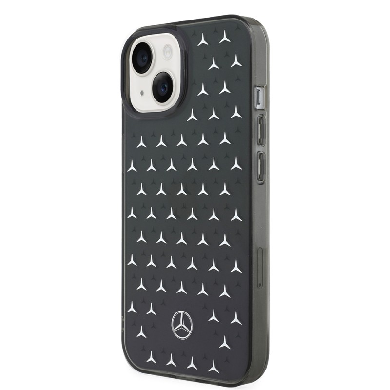 Apple iPhone 14 Case Mercedes Benz Dual Layer Star Pattern Design Cover - 11