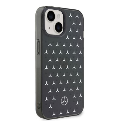 Apple iPhone 14 Case Mercedes Benz Dual Layer Star Pattern Design Cover - 13