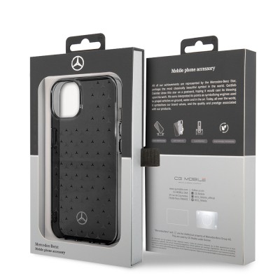 Apple iPhone 14 Case Mercedes Benz Dual Layer Star Pattern Design Cover - 17