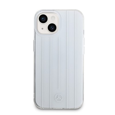 Apple iPhone 14 Case Mercedes Benz Original Licensed New Urban 3 Hard PC Parallel Line Patterned Cover - 10