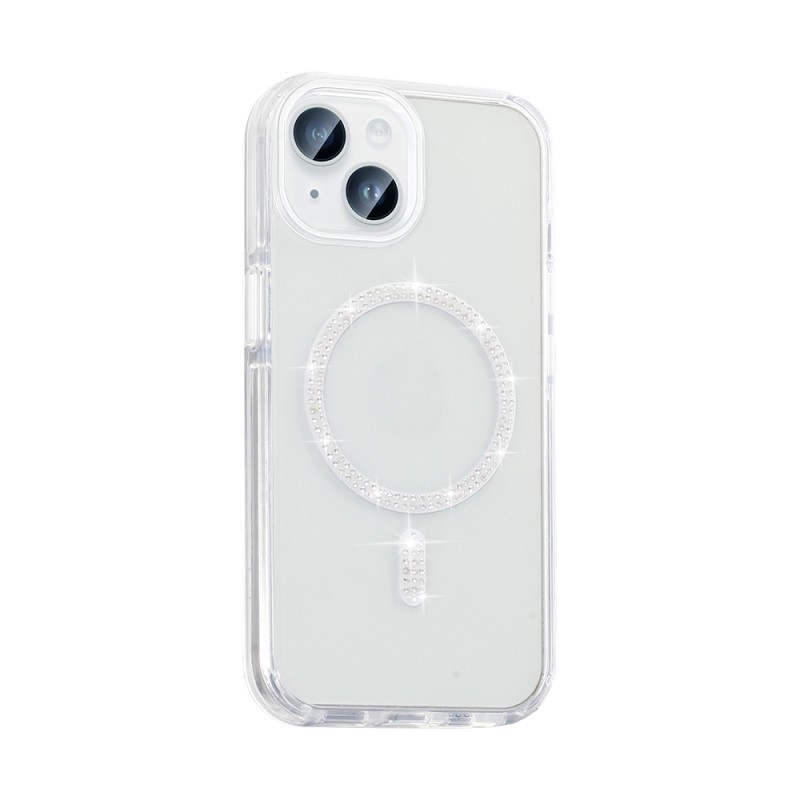 Apple iPhone 14 Case Stone Design M-safe Charging Feature Zore Koment Silicone Cover - 6