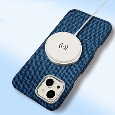 Apple iPhone 14 Case with M-Safe Charging Feature, Zore Paris Vax Hard PC Cover - 5