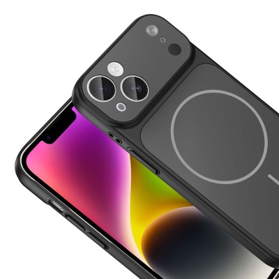 Apple iPhone 14 Case Zore M-Safe Charging Camera Protection Formen Cover - 14