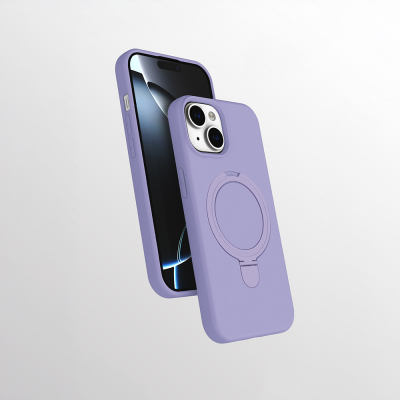 Apple iPhone 14 Case Zore Samara Cover with M-safe Charging Stand - Zore