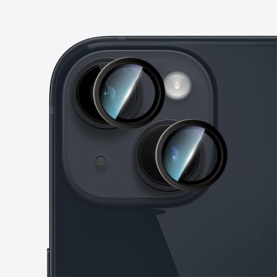Apple iPhone 14 CaseWorld Alloy Series Oleophobic Anti-Reflective Camera Lens Protector - 4
