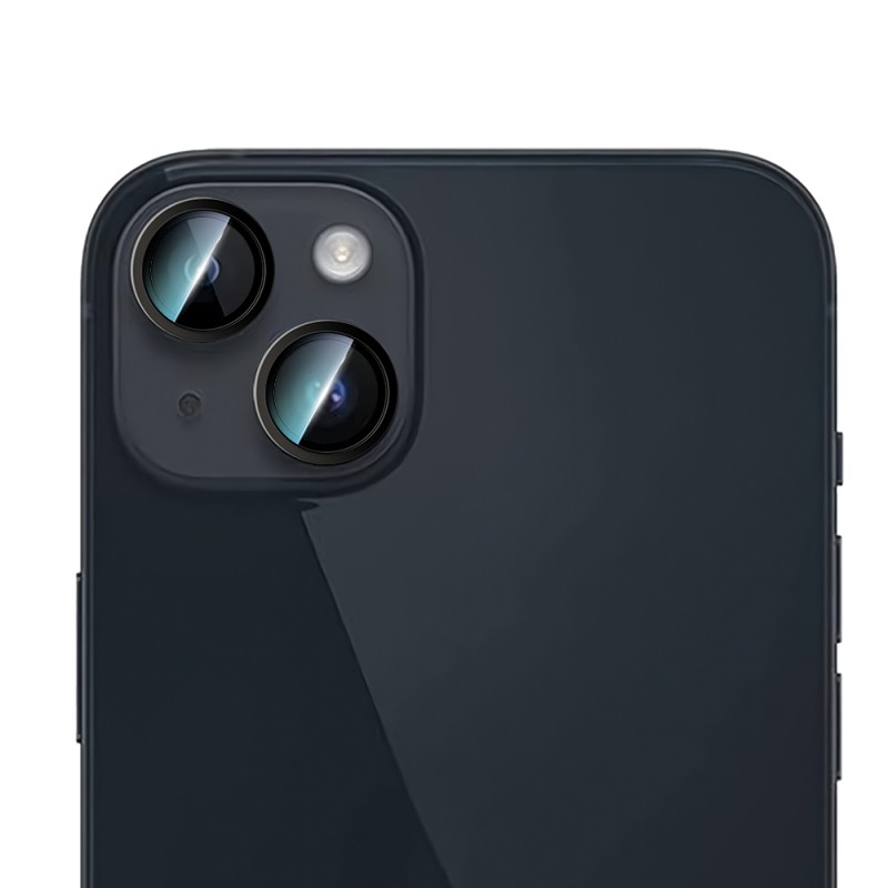 Apple iPhone 14 CaseWorld Alloy Series Oleophobic Anti-Reflective Camera Lens Protector - 2