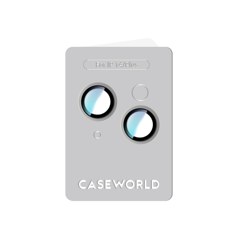 Apple iPhone 14 CaseWorld Alloy Series Oleophobic Anti-Reflective Camera Lens Protector - 11