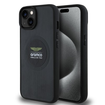 Apple iPhone 14 Kılıf Aston Martin Orjinal Lisanslı M-safe Şarj Özellikli Aluminyum Arka Yüzeyli Formula One Team Baskılı Kapak - 8