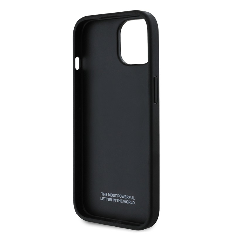 Apple iPhone 14 Kılıf BMW Orjinal Lisanslı Karbon Fiber Tasarımlı ve Metal Logolu PU Deri Kapak - 8