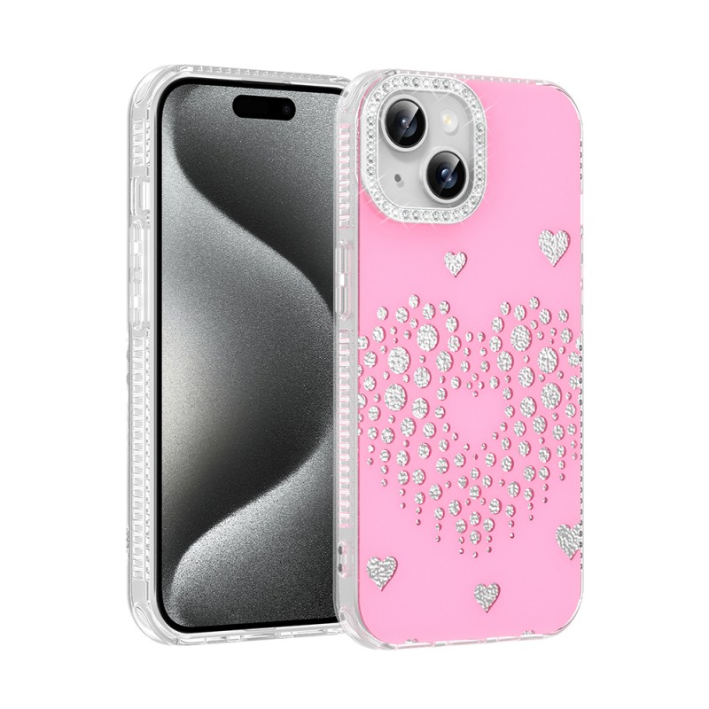 Apple iPhone 14 Kılıf Damla Taşlı Zore Rivas Sert PC Kapak - 2