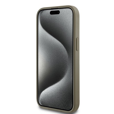 Apple iPhone 14 Kılıf DKNY Orjinal Lisanslı Taşlı DKNY Yazılı Metalik Rhinestones PU Deri Kapak - 14