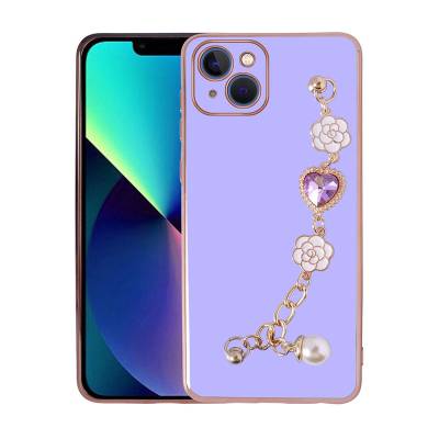 Apple iPhone 14 Kılıf El Tutamaçlı Kamera Korumalı Zore Taka Silikon Kapak - Zore