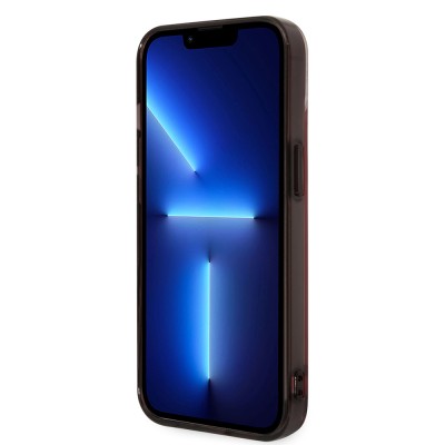 Apple iPhone 14 Kılıf Ferrari Orjinal Lisanslı Baskı Logolu Çimen Desenli Kapak - 8