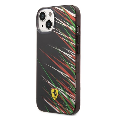 Apple iPhone 14 Kılıf Ferrari Orjinal Lisanslı Baskı Logolu Çimen Desenli Kapak - 19