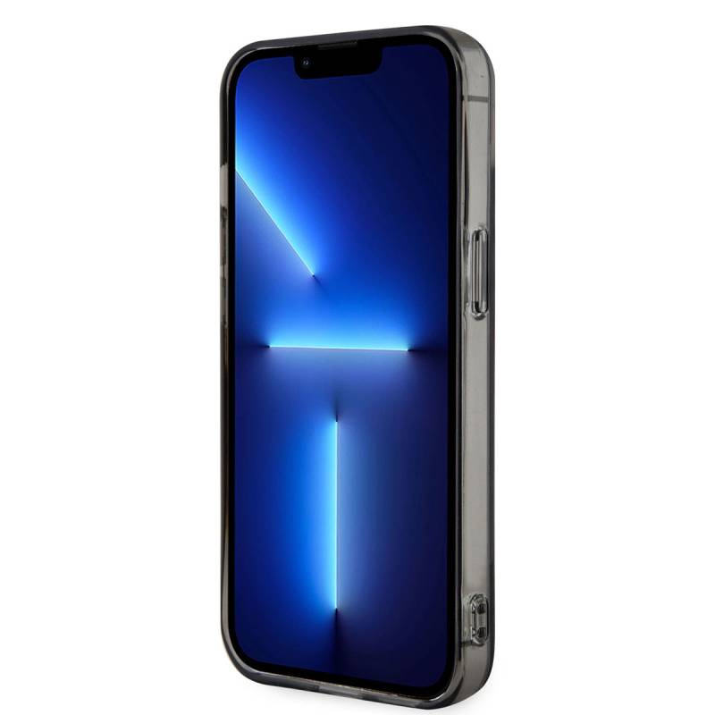 Apple iPhone 14 Kılıf Ferrari Orjinal Lisanslı M-safe Şarj Özellikli Yatay Çizgili Dizayn Kapak - 4