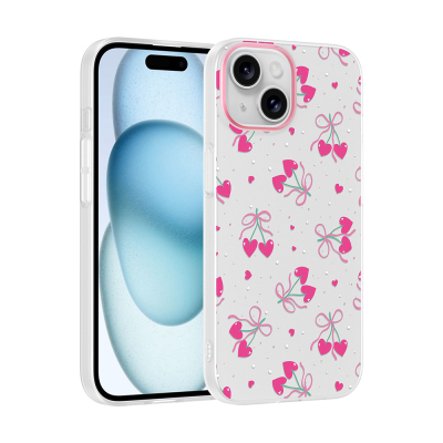 Apple iPhone 14 Kılıf Kamera Korumalı Desenli Zore Klip Kapak - Zore