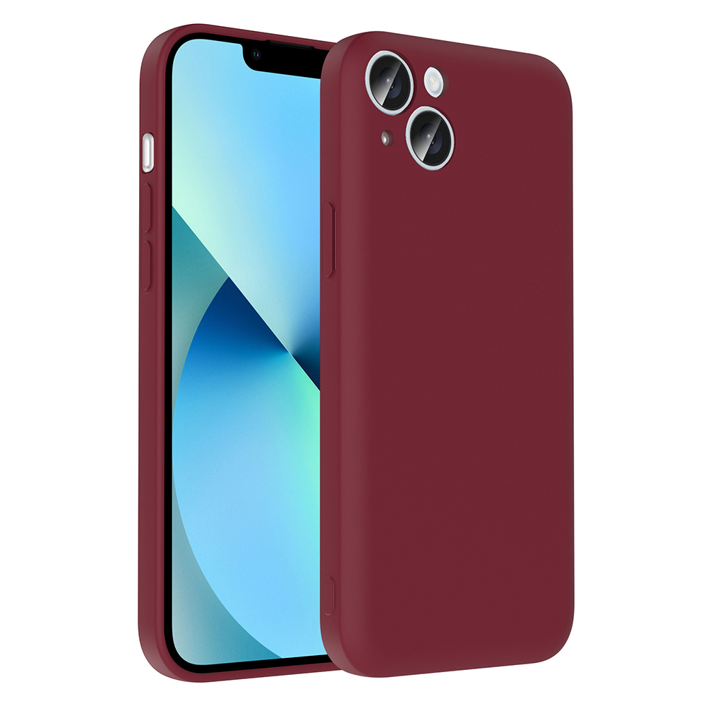 iPhone 14 Kılıf Kamera Korumalı Kartlık Hazneli NXXA Vitra Kapak - Mürdüm