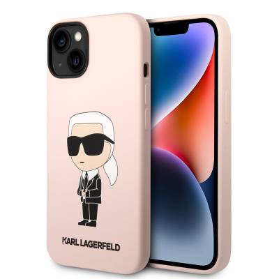 Apple iPhone 14 Kılıf Karl Lagerfeld Silikon Karl Dizayn Kapak - Karl Lagerfeld