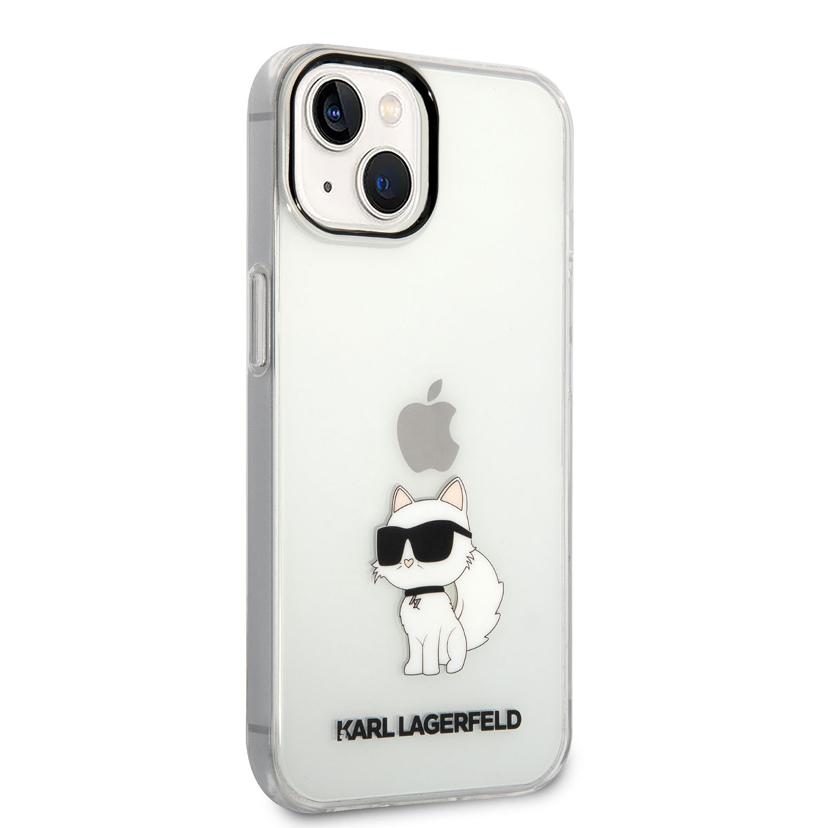 Apple iPhone 14 Kılıf Karl Lagerfeld Transparan Choupette Dizayn Kapak - Renksiz