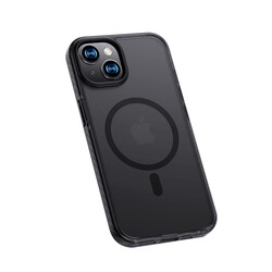 Apple iPhone 14 Kılıf Kenarları Silikon Airbagli Mat Arka Yüzey Benks Icesand Kapak - Benks