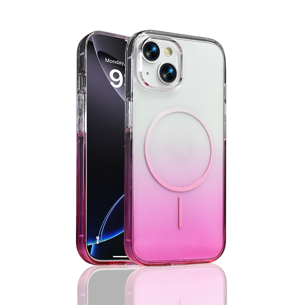 iPhone 14 Kılıf M-Safe Şarj Özellikli Zore Septik Silikon Kapak - Mor