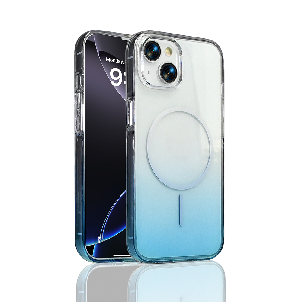 iPhone 14 Kılıf M-Safe Şarj Özellikli Zore Septik Silikon Kapak - Turkuaz