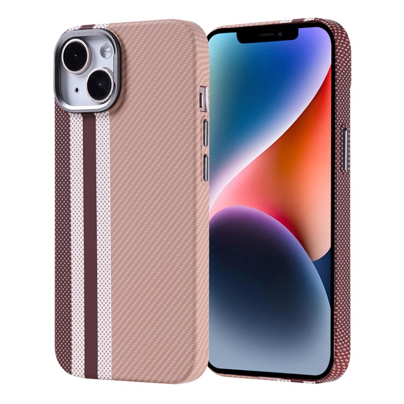 Apple iPhone 14 Kılıf M-safe Şarj Özellikli Karbon Fiber Görünümlü Zore Nekst Kapak - 3