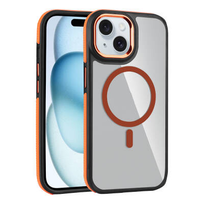 Apple iPhone 14 Kılıf M-safe Şarj Özellikli Mat Görünümlü Zore Solo Kapak - Zore