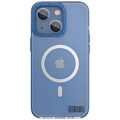 Apple iPhone 14 Kılıf M-safe Şarj Özellikli Youngkit Coloured Glaze Serisi Kapak - 2