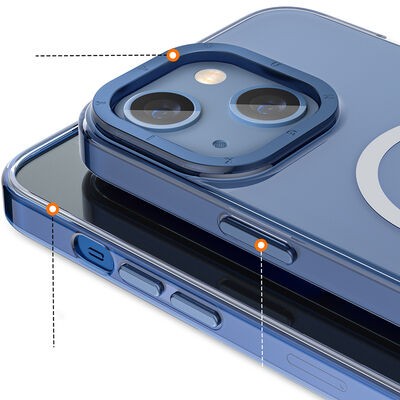 Apple iPhone 14 Kılıf M-safe Şarj Özellikli Youngkit Coloured Glaze Serisi Kapak - 4