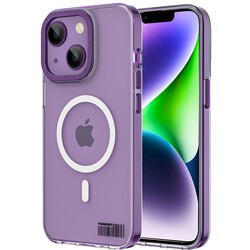 Apple iPhone 14 Kılıf M-safe Şarj Özellikli Youngkit Coloured Glaze Serisi Kapak - 9