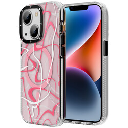 Apple iPhone 14 Kılıf M-safe Şarj Özellikli Youngkit Water-Ink Serisi Kapak - Youngkit