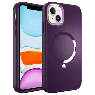 Apple iPhone 14 Kılıf M-safe Wireless Şarj Özellikli Zore Stil Kapak - Zore