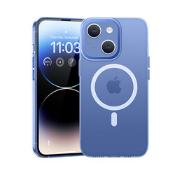 Apple iPhone 14 Kılıf Sararmayan Wireless Şarj Destekli Benks Magnetik Haze Kapak - Thumbnail