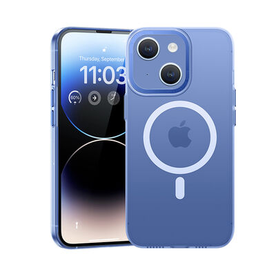 Apple iPhone 14 Kılıf Sararmayan Wireless Şarj Destekli Benks Magnetik Haze Kapak