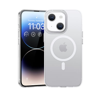 Apple iPhone 14 Kılıf Sararmayan Wireless Şarj Destekli Benks Magnetik Haze Kapak