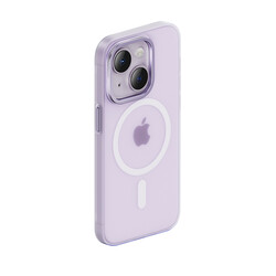 Apple iPhone 14 Kılıf Sararmayan Wireless Şarj Destekli Benks Yeni Seri Magnetik Haze Kapak - Thumbnail