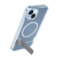 Apple iPhone 14 Kılıf ​​​​​Standlı Magsafe Wireless Şarj Özellikli Wiwu Aurora Serisi Kapak - Thumbnail