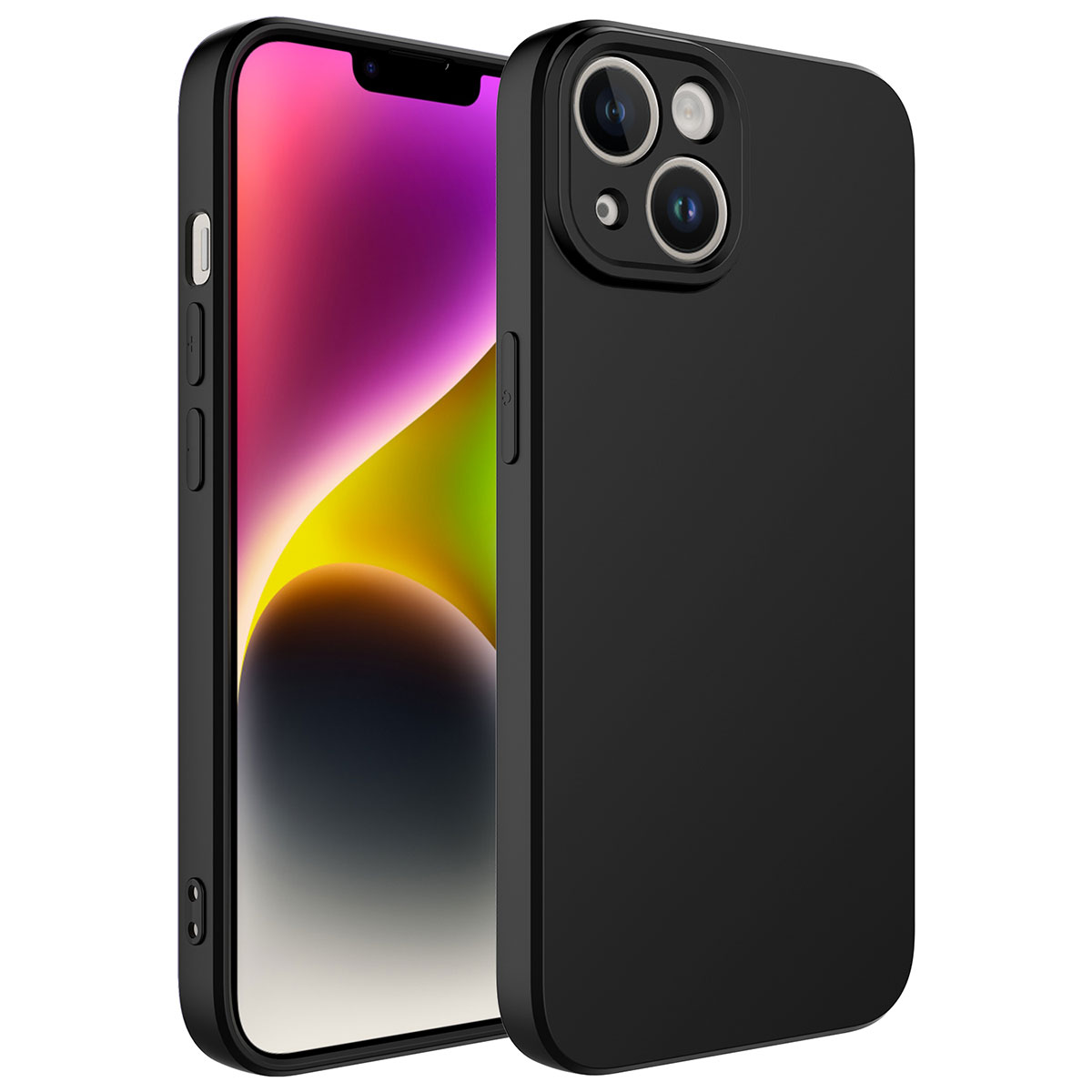 Apple iPhone 14 Klf Zore Kamera Korumal Mara Lansman Kapak - Siyah