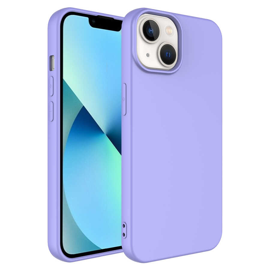 Apple iPhone 14 Klf Zore Mara Lansman Kapak - Lila
