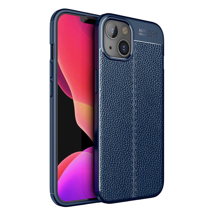 Apple iPhone 14 Kılıf Zore Niss Silikon Kapak - Lacivert